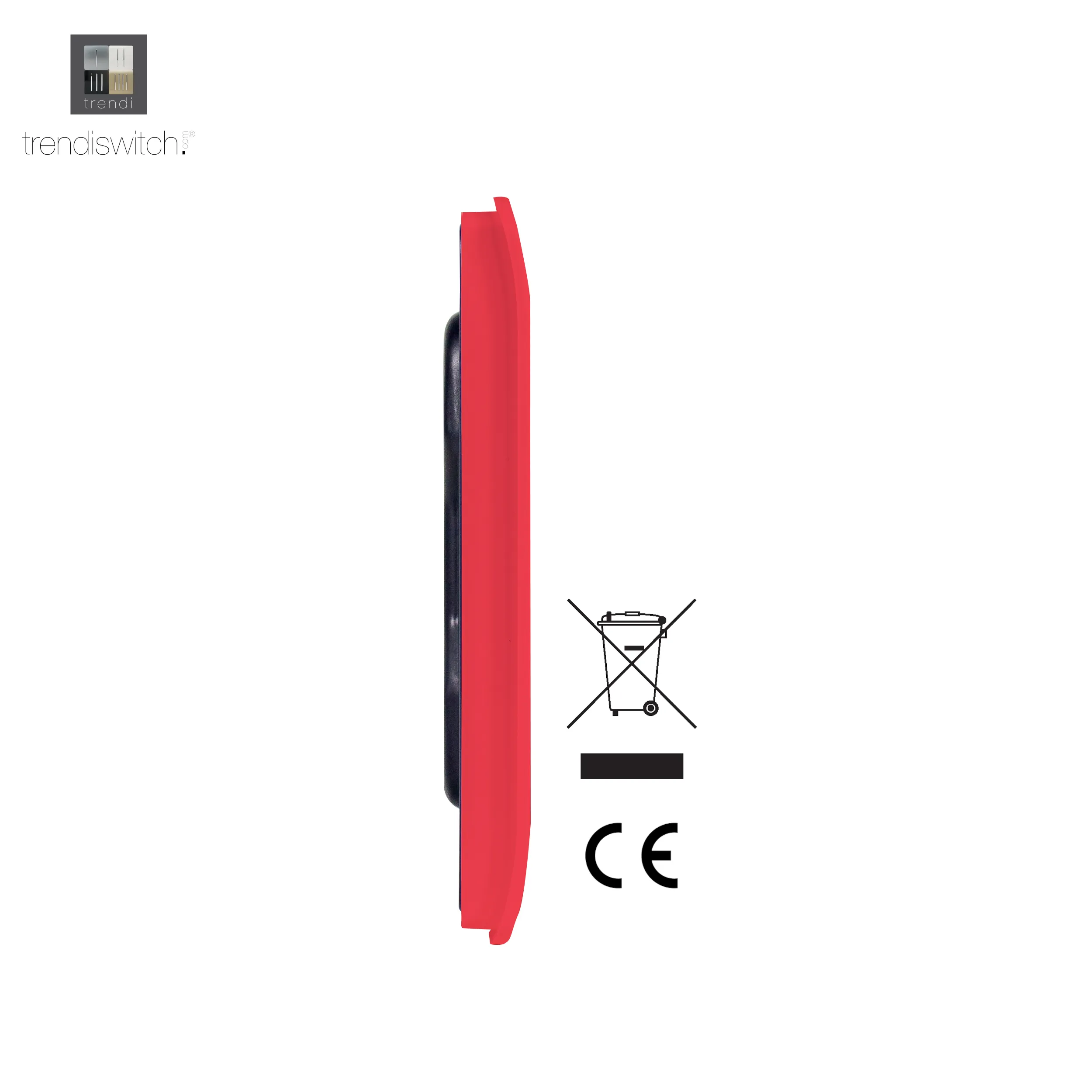 1 Gang Blanking Plate Strawberry ART-BLKSB  Trendi Strawberry